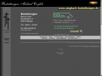 siegbach-bestattungen.de Webseite Vorschau