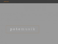 petemusik.de Webseite Vorschau