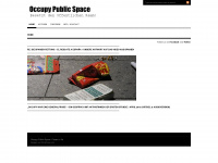 occupypublicspace.wordpress.com Webseite Vorschau