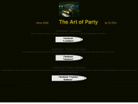 the-art-of-party.de Webseite Vorschau