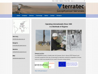 terratec-geoservices.com Webseite Vorschau