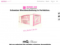 zuendag.ch Webseite Vorschau