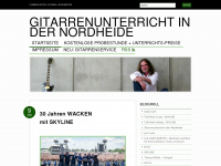 nordheidegitarre.wordpress.com Webseite Vorschau