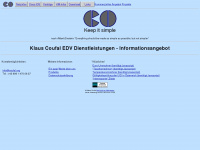 coufal.info Webseite Vorschau