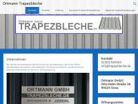 trapezbleche.de Webseite Vorschau