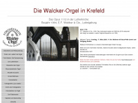walcker-orgel-krefeld.de Webseite Vorschau