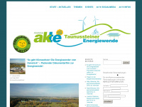 taunussteiner-energiewende.de Webseite Vorschau
