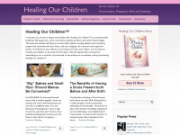 healingourchildren.org Webseite Vorschau