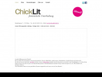 chicklit.at Webseite Vorschau