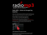 radiomp3.de Webseite Vorschau