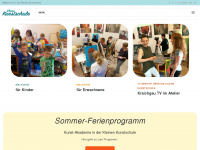 kleine-kunstschule.de Webseite Vorschau