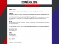 mediasres.de Webseite Vorschau