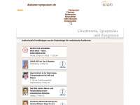 diabetes-symposium.de Webseite Vorschau