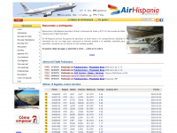 airhispania.com Webseite Vorschau