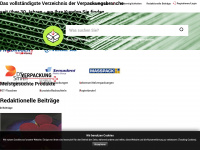 verpackungskatalog.ch Webseite Vorschau
