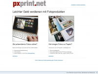 pxprint.net Webseite Vorschau