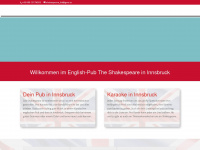 the-shakespeare.at Webseite Vorschau