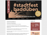 stadtfest-bad-dueben.de Webseite Vorschau
