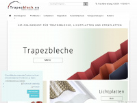 trapezblech.eu Webseite Vorschau