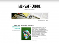 mensafreunde.wordpress.com Webseite Vorschau
