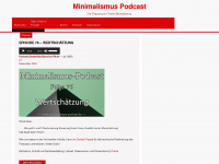 minimalismus-podcast.de Webseite Vorschau