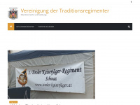 traditionsregimenter-ooe.at Webseite Vorschau