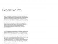 generationpro.org Webseite Vorschau