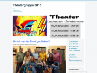 theatergruppe0815.de Webseite Vorschau