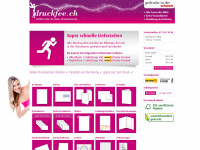 druckfee.ch Webseite Vorschau