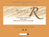 rosenmüller-musikverlag.de Webseite Vorschau