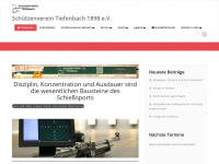 schuetzenverein-tiefenbach.de Webseite Vorschau