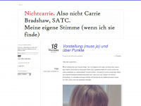 nichtcarrie.wordpress.com Webseite Vorschau
