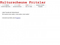 kulturscheune-fritzlar.de Webseite Vorschau