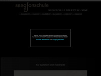 saxofonschule.com Webseite Vorschau