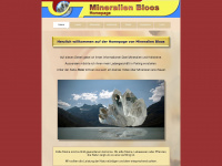 mineralien-bloos.de Webseite Vorschau