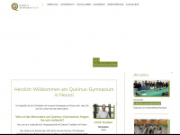quirinus-gymnasium.de Webseite Vorschau