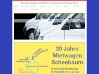 mietwagen-scheebaum.de Webseite Vorschau
