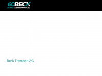 becktransport.ch Webseite Vorschau