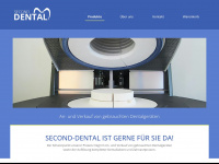 second-dental.de Webseite Vorschau