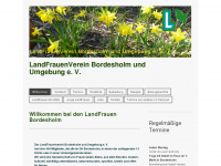 landfrauen-bordesholm.de Webseite Vorschau