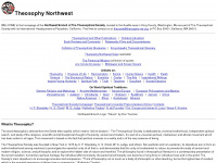 theosophy-nw.org Webseite Vorschau