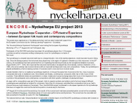 encore.nyckelharpa.eu Webseite Vorschau
