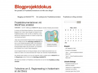 projektdoku.wordpress.com Webseite Vorschau