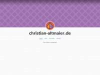 christian-altmaier.de Webseite Vorschau