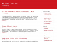backen-mit-maxi.de Webseite Vorschau