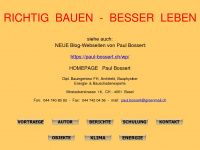 paul-bossert.ch Webseite Vorschau