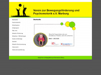 psychomotorik-marburg.de Webseite Vorschau