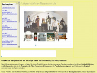 sechziger-jahre-museum.de Webseite Vorschau