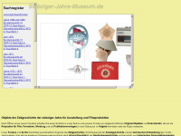 siebziger-jahre-museum.de Webseite Vorschau