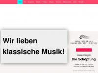 kammerchor-kammerorchester-wedel.de Webseite Vorschau